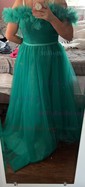 Ball Gown Off-the-shoulder Tulle Prom Dresses With Ruched