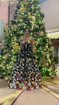 Ball Gown Sweetheart Tulle 3D Floral Prom Dresses