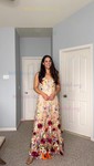 Ball Gown Sweetheart Tulle 3D Floral Prom Dresses