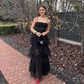 Ball Gown Square Neck Tulle Ruffle Tiered Prom Dresses