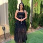 Ball Gown Square Neck Tulle Ruffle Tiered Prom Dresses