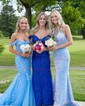 Mermaid Off-the-shoulder Tulle Prom Dresses With Appliques