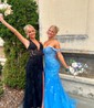Mermaid Off-the-shoulder Tulle Prom Dresses With Appliques
