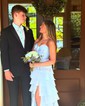 Ball Gown Strapless Chiffon Ruffle Tiered Prom Dresses