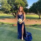 Sheath/Column Satin Strapless Prom Dresses With Ruched