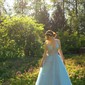 Ball Gown V-neck Floor-length Tulle Prom Dresses
