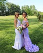 Sheath/Column Off-the-shoulder Tulle Lace 3D Floral Prom Dresses