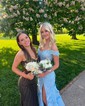 Sheath/Column Off-the-shoulder Tulle Lace 3D Floral Prom Dresses