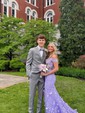 Sheath/Column Off-the-shoulder Tulle Lace 3D Floral Prom Dresses