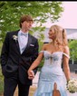 Mermaid Off-the-shoulder Chiffon Tiered Prom Dresses With Appliques