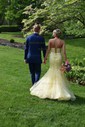 Mermaid V-neck Tulle Corset Prom Dresses With Appliques