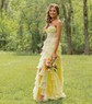 Ball Gown Strapless Chiffon Tiered Prom Dresses With Appliques