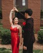 Mermaid V-neck Glitter Prom Dresses With Appliques