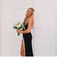 Sheath/Column One Shoulder Cut Out Sparkly Sequin Prom Dresses