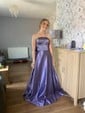 Ball Gown Floor-length Satin Strapless Prom Dresses