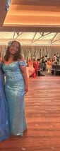 Sparkly Off-the-shoulder Ruched Sequin Prom Dresses