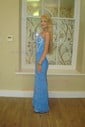 Sweetheart Fit and Flare Corset Sequin Prom Dresses