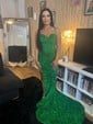 Sweetheart Fit and Flare Corset Sequin Prom Dresses