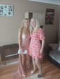 Sweetheart Corset Satin Fitted Prom Dresses with Ruched